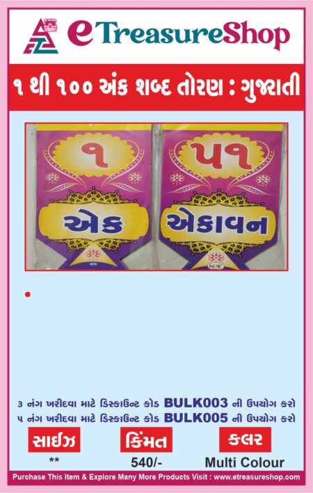 1 to 100 Toran-Gujarati