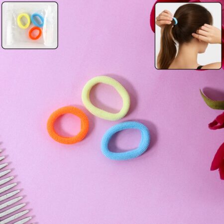 Seamless Soft Hair Elastics - (12 Pc / Set)